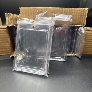 50 Pack Magnetic Trading Sports Card Holders 35pt One-Touch Hard UV Protection